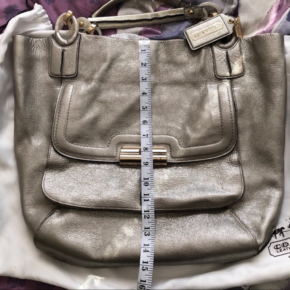 Coach Silver Shoulder Bag - Picture 6 of 12